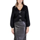Only Puloverji ONLDONNA LS V-NECK PULLOVER EX KNT 15343634 Črna Cene