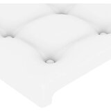  Vzglavje z ušesi belo 83x23x78/88 cm umetno usnje, (20954154) | Shoptok.si