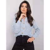 Fashion Hunters Světle modrý svetr OH BELLA | Shoptok.si