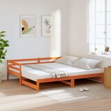  Dnevni krevet na razvlačenje voštano smeđi 80x200 cm | shoptok.hr