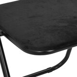  Zložljiva stolica 8 pcs Črna 48 x 44 x 78 cm Žamet, (5000296913) | Shoptok.si