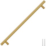  Ručke za ormarić 5 kom zlatne 320 mm od nehrđajućeg čelika | shoptok.hr