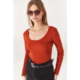 Olalook Blouse - Orange - Fitted