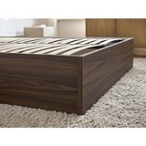 Bobochic Paris Tamno smeđi bračni krevet od iverice u dekoru breze s prostorom za odlaganje/bez uzglavlja s podnicom 180x200 cm Mara – | shoptok.hr