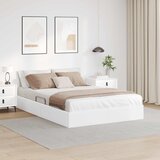  Otomanski krevet Čista bijela 140 x 200 cm Lažna koža | shoptok.hr
