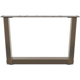  noge jedilne mize v-oblika 2 kosa naravno jeklo 50x(30-31,3) cm | Shoptok.si