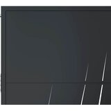  Vrtna vrata antracit 100x100 cm dizajn s čeličnim travom | shoptok.hr