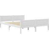  Okvir za krevet od masivne borovine bijeli 140 x 200 cm | shoptok.hr