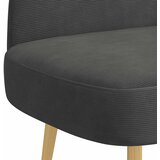  Oblikovana klupa s naslonjačem Tamnosiva 110 x 60 x 76 cm | shoptok.hr