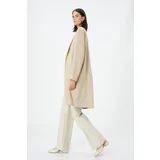 Koton Beige Women's Trench Coat