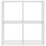  Cijevna polica s pohranom Bijelo 86 x 27 x 90 cm Aluminij | shoptok.hr