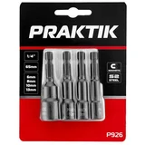 Ključ za bušilicu set 1/4" - 65 mm - 6/8/10/13 mm - S2 steel