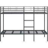 Krevet na kat bez madraca crni 100x200 cm čelik | Eponuda.ba