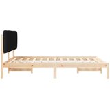  Krevetni okvir s tapiciranim uzglavljem Crna 150 x 200 cm | shoptok.hr