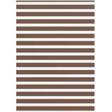 Zebra zavjesa Smeđa 160x200 cm Širina tkanine 155,9 cm Poliester | Shoptok.si