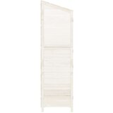 vidaXL Vrtno spremište bijelo 55 x 52 x 174,5 cm od masivne jelovine | shoptok.hr