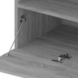 TV ormarić s LED svjetlima 2 kom siva boja hrasta 75x35x40 cm | shoptok.hr