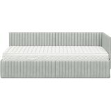  Kutni krevetni okvir s madracem 2 pcs Svjetlosiva Baršun | Eponuda.com