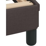  Posteljni okvir z LED lučkami temno rjav 140x190 cm tkanina, (21095190) | Shoptok.si