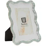 Svijetlo plavi/u srebrnoj boji metalni/stakleni stojeći okvir 17,5x22,5 cm Elizabeth –