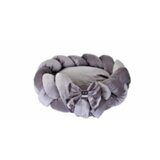 Pet Line krevet pletenica siva XS