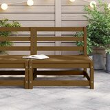  Srednja vrtna sofa smeđa boja meda od masivne borovine | shoptok.hr