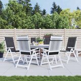  Jastuci za stolice 6 kom prošarano antracit 120x50x4cm tkanina | shoptok.hr
