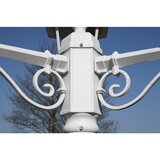  Vrtna stupna svjetiljka 3-lanterne 215 cm bijela | Eponuda.ba