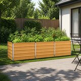  Povišeni vrtni krevet Prirodna 240 x 80 x 55 cm | shoptok.hr