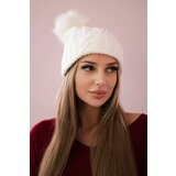Kesi Cap with fleece Warkocz K226 white Cene