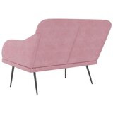 vidaXL Klop roza 110x76x80 cm žamet | Shoptok.si