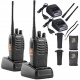 Set dveh aku. prenosnih radijskih postaj 1500mAh do 10km PMR