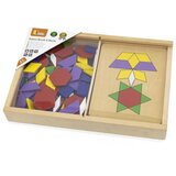 Viga drveni geometrijski mozaik dienesa kocke Montessori logička slagalica148 el | shoptok.hr