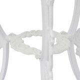 Bistro 3-dijelni bistro set od lijevanog aluminija bijeli | shoptok.hr