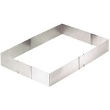 Eva Raztegljiv pravokoten obroč za pecivo h6cm / inox, (20457141) | Shoptok.si