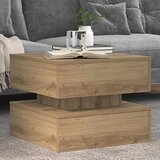  Stolić za kavu s LED svjetlima boja hrasta artisan 50x50x40 cm | shoptok.hr