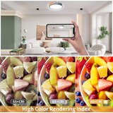 YEXATI lesena LED stropna svetilka z daljincem 32W, 3000–6000K | Shoptok.si