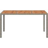  Stol za vrt Siva 150 x 90 x 75 cm poliratan | shoptok.hr