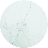 vidaXL Mizna plošča bela Ø40x0,8 cm kaljeno steklo z marmorjem Cene