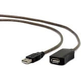 A/USB A M/F 10m USB 2.0 kabl, Crno