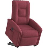  Naslonjač na podizanje od tkanine crvena boja vina | shoptok.hr