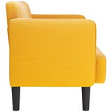  Dvosjed kauč svijetložuta 109 cm samtana tkanina | shoptok.hr