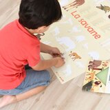 Poppik Edukativni poster s nalepnicama Otkrića Savana 5+ | Eponuda.com