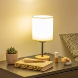  Brilagi - Stona lampa NUBILA WOOD 1xE27/25W/230V hrast/crna/krem | Eponuda.com
