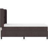  LED Box Spring Krevet Tamno smeđa 100 x 200 cm tkanina | shoptok.hr