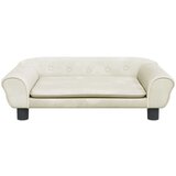 vidaXL dječja fotelja krem 70 x 45 x 26 cm baršunasta | shoptok.hr