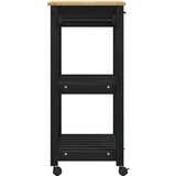  Kuhinjski kolica Jednobojno Crna 88 5 x 40 x 84 cm | shoptok.hr