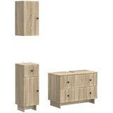  Set za kupaonicu od 3 dijela EDE Hrast sonoma Konstruirano drvo | shoptok.hr