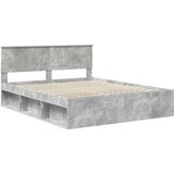  Okvir za krevet Beton 160 x 200 cm Čvrsto borovo drvo | shoptok.hr