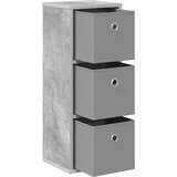 Kreveta s ladicama Betonski sivi 25,5 x 22 x 69,5 cm | shoptok.hr